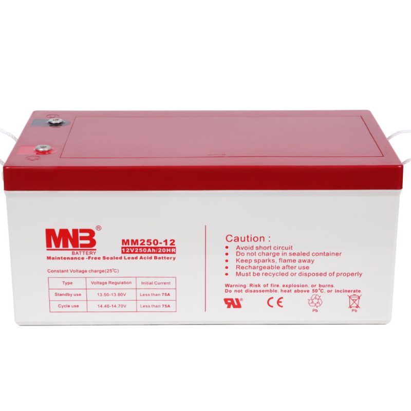 12В Аккумулятор MNB MM 250-12, 250А*ч — изображение 2