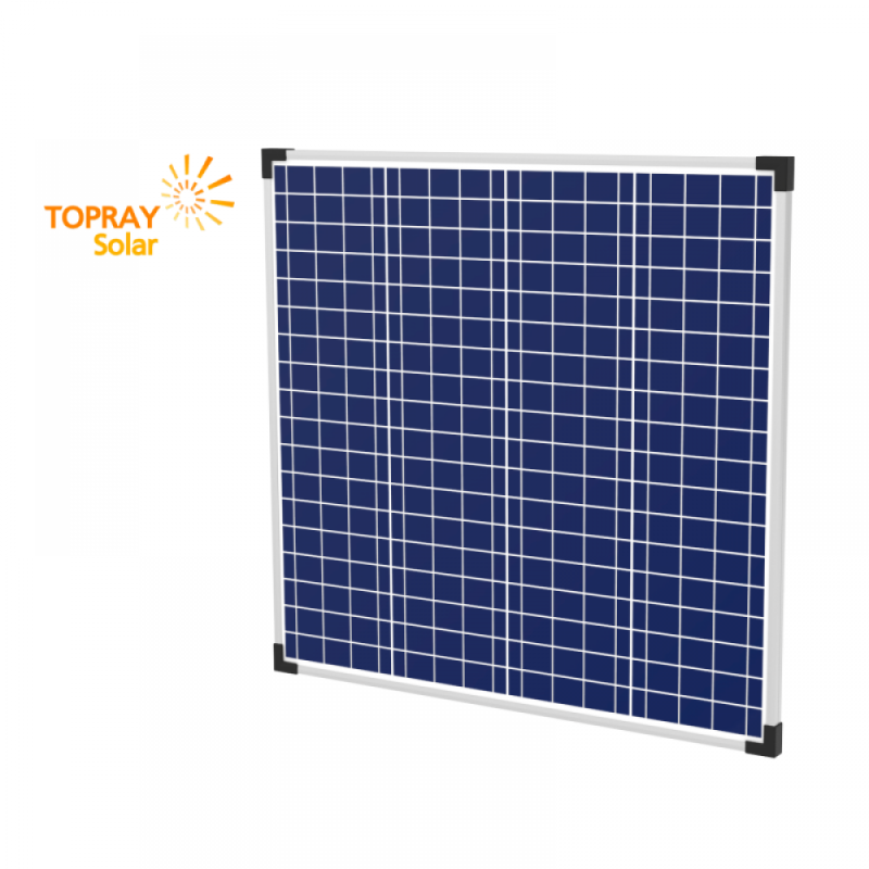 80 Вт TPS107S-80W 12В поли фотоэлектрический модуль, TopRay Solar, Солнечные панели