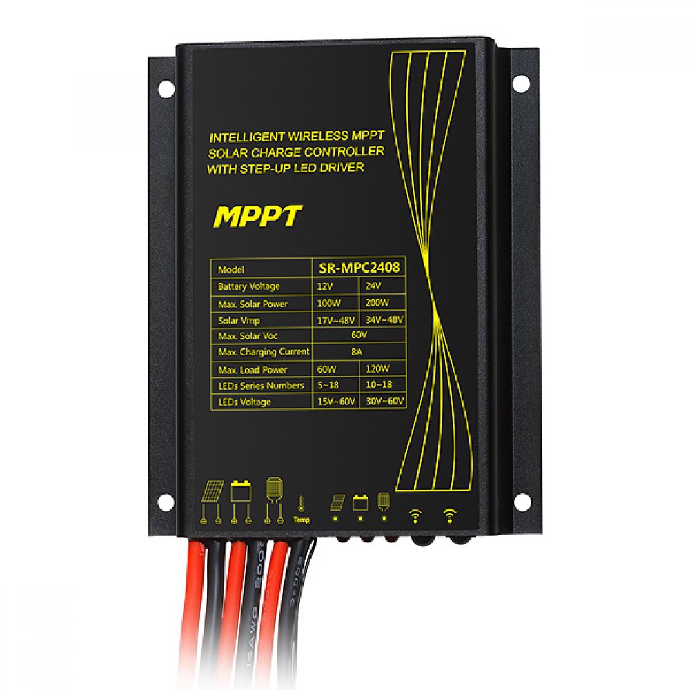 SR-MPC2408 солнечный MPPT контроллер с повышающим LED драйвером