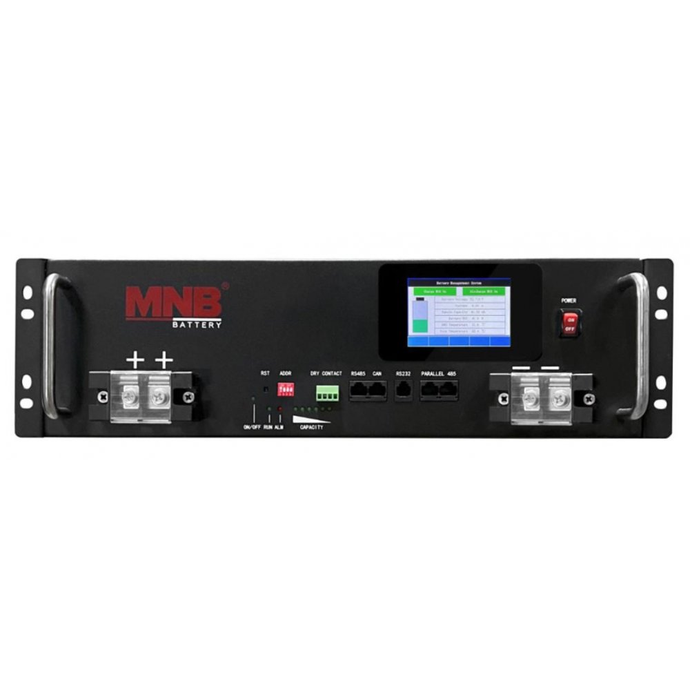 100 Ач 51	2В LPR-51.2-100 LCD Touch 3U NPP акккумулятор литий-железо-фосфатный LiFePo4 Rack
