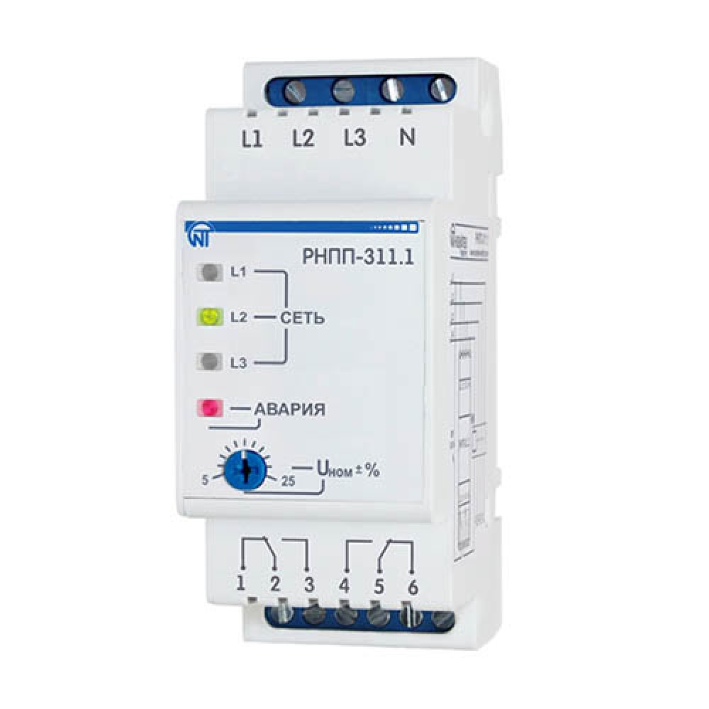 Реле напряжения РНПП-311.1 «Volt Control» 5А 3 фазы
